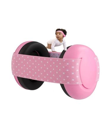 OhMill Baby Ear Defenders Noise Cancelling Elastic Ear Muffs for Babies And Toddlers Children Newborn Infant Hearing Protection Ear Protectors Headphone Pink