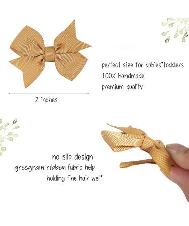 50pcs Grosgrain Hair Clips for Baby Girls - Solid Color Ribbon Mini Loops for Toddlers & Children - Perfect for Newborns & Teens - A50 Set - Buy Online on SooperMarket.com