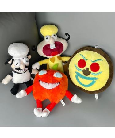 YUNTOY Pizza Tower Plush 10 - Noise Peppino Pepperman Pizza Face Plushie - Game Fan Gift for Kids & Adults - Buy Online on SooperMarket.com