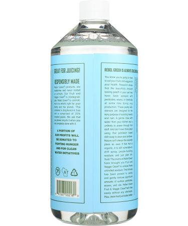 Rebel Green Cleaner Refill - 34 Fl Oz Fruit & Veggie Cleaner | Eco-Friendly & Effective - Buy Online on SooperMarket.com