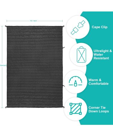 Gold Armour Puffy Camping Blanket - Lightweight & Packable Insulated Quilt for Outdoor Adventures - Buy Online on SooperMarket.com