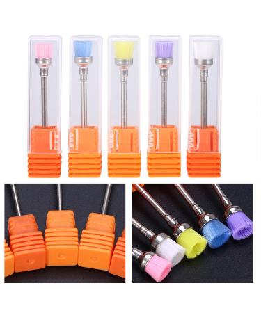 Rotekt 5pcs Nail Drill Bits - Electric Nail Drill Polish Grinding & Dust Remover Brush Heads | International Shipping - Buy Online on SooperMarket.com