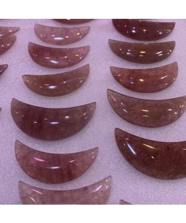 Specimen Healed Natural Red Strawberry Quartz Crystals Moon Shape Polished Stone Crystals Room Decoration Quartz As a Gift Gift - Buy Online on SooperMarket.com