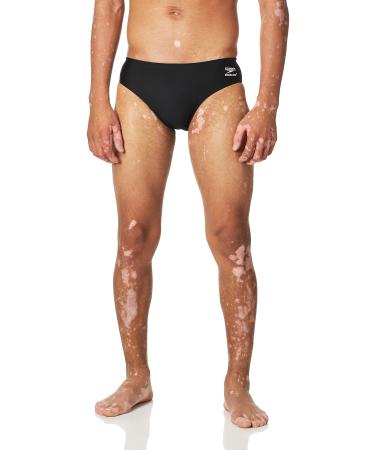 Speedo Men's Swimsuit Brief Endurance+ Solid Adult Speedo Black 32