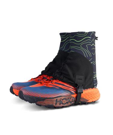 Pilipane Trail Gaiters Low Gaupche Unisex sandpaper Bein Trail Gaaters Splash -Water -protected outdoor ankle gaps for men and women for hiking and backpacking (Yellow) Army Green
