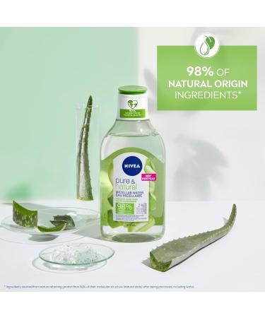 NIVEA Pure & Natural Micellar Water Cleansing & Make-Up Remover 400ml - Buy Online on SooperMarket.com