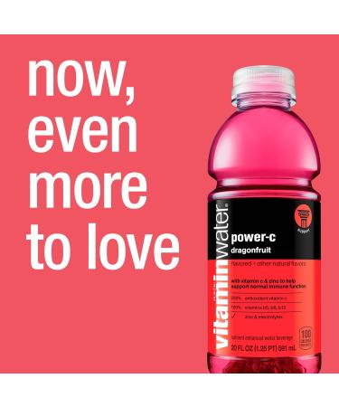 Buy Vitaminwater Power-C Dragonfruit - Electrolyte Enhanced Drink 20 Fl Oz (12 Pack) | International Shipping Available - Buy Online on SooperMarket.com