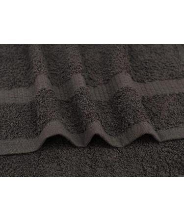 Gold Textiles 100% Cotton Washcloth 12-Pack | Grey | 13x13 Inches | Ultra Soft & Absorbent - Hotel & Spa Collection - Buy Online on SooperMarket.com