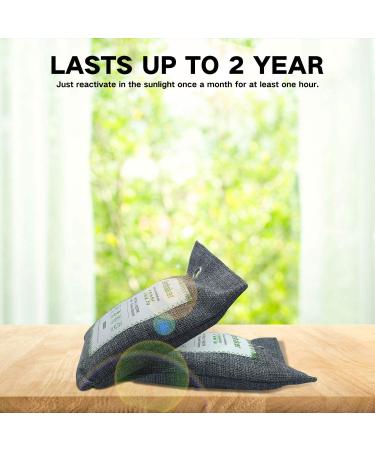 10-Pack Bamboo Charcoal Air Purifying Bags - Activated Charcoal Odor Eliminator for Home, Car, Closet - Breathe Green Charcoal Bags - Natural Air Freshener - Buy Online on SooperMarket.com