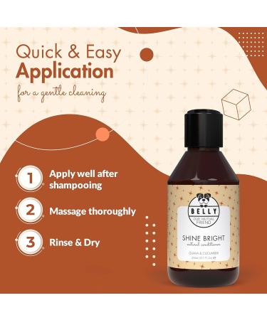Buy Belly Vegan Dog Shampoo & Conditioner - 250ml | Guava & Cucumber - Long Hair & Odor Control for Dogs & Puppies - Buy Online on SooperMarket.com