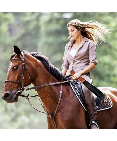 Catcan Riding Crop for Horses  Leather Paddle with Anti-Slip Wooden Handle  19'' Equestrianism Crops - Buy Online on SooperMarket.com