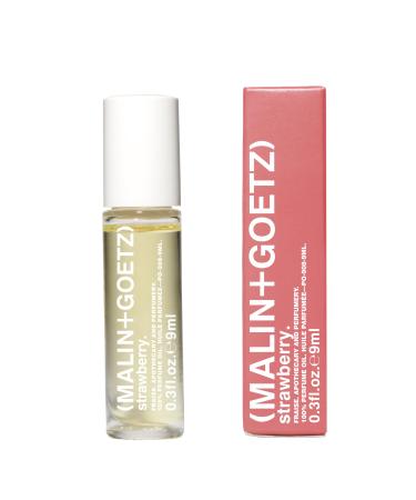 Malin + Goetz Strawberry Perfume Oil 0.3 Fl. Oz. - Men & Women Garden Berry Scented Oil Fragrance Oil Roll On Mini Perfume Body Oil Vegan & Cruelty-Free