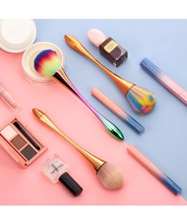 3-Piece Large Powder Mineral Brushes Set - Soft Fluffy Kabuki Foundation & Blush Brushes for Daily Makeup - Colorful Nail Design Dust Brushes - Buy Online on SooperMarket.com