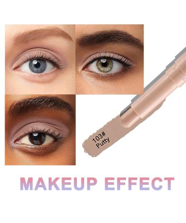 Moakxer Matte Eyeshadow Stick | Waterproof Highly Pigmented Creamy Crayon - Opals & Putty (101 + 103) - Buy Online on SooperMarket.com