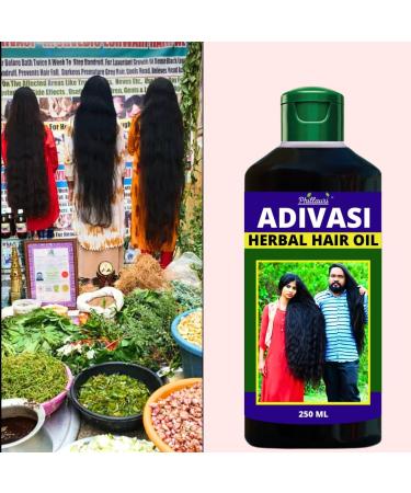 Buy Adivasi Herbal Hair Oil - Ayurvedic Hair Care for All Hair Types | Pure Adivasi Herbs - Buy Online on SooperMarket.com
