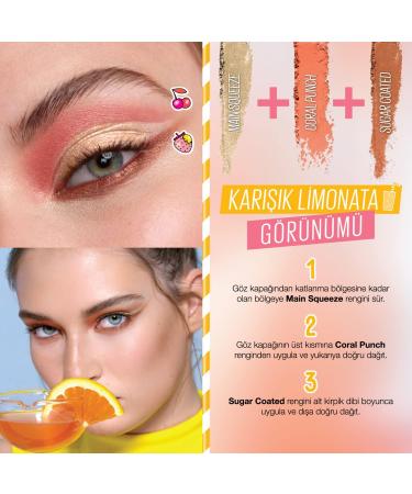 Maybelline New York Lemonade Bar Eyeshadow Palette No. 01 Lemonade Craze - 12g | International Shipping Available - Buy Online on SooperMarket.com