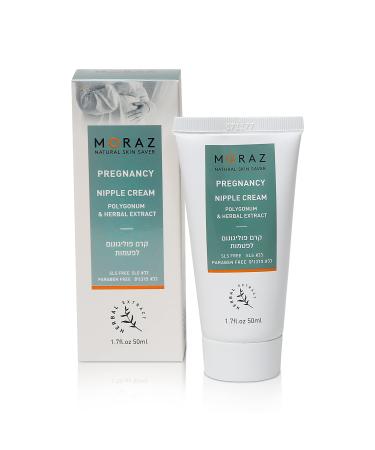 Moraz Pregnancy Nipple Cream - Breastfeeding Essentials - Nipple Cream Safe for Breastfeeding with Polygonum - Soothes Irritated Nipples - 1.7 oz