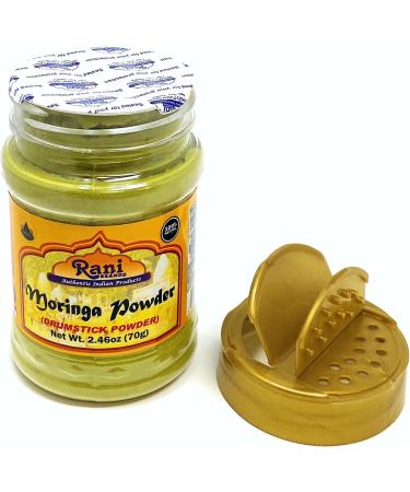 Rani Moringa Powder (Drumstick Powder) 2.46oz (70g) PET Jar 100% Natural | Vegan | Gluten Friendly | Non-GMO | No Colors | Indian Origin - Buy Online on SooperMarket.com