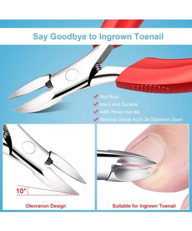 Orelex Long Handle Toe Nail Clippers for Seniors - Sharp Professional Ingrown Toenail Tool for Thick Toenails - Heavy Duty Adults Nail Clipper for Men - Buy Online on SooperMarket.com