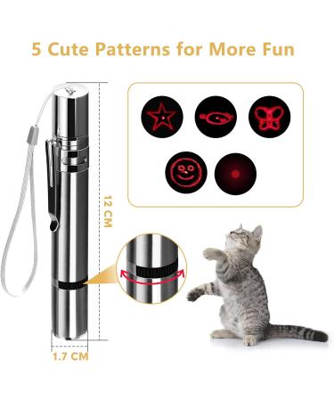 Toozey Cat Toys LED Light Pointer Interactive Chase Cat Dog Toys Cat Interactive Toys Wand 7 in 1 Function Cat Chaser Toys USB Rechargeable Bonus Two little mice toys - Buy Online on SooperMarket.com