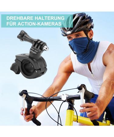 Rotating Motorcycle Phone Holder & GoPro Stand - 360 Screwable Bike Mount (Black) - Buy Online on SooperMarket.com