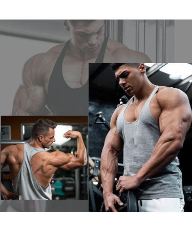 Babioboa Men's 3 Pack Gym Workout Tank Tops - X-Large Black/Grey/Red - Buy Online on SooperMarket.com