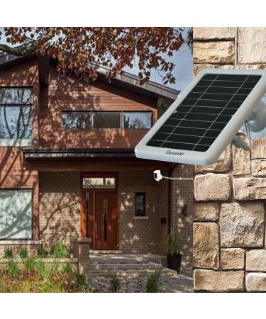 3 Pack Solar Panel Charger for Ring Camera - White | Compatible with Spotlight Cam & Stick Up Cam - Buy Online on SooperMarket.com