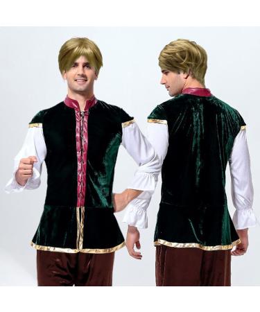 SKHAOVS Men's Short Blonde Cosplay Wig with Bangs - Heat Resistant Synthetic Hair for Halloween and Daily Costume - Buy Online on SooperMarket.com