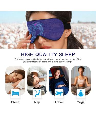 Haskirky Breathable Light Blocking Eye Mask for Deep Sleep - Adjustable Adult Men and Women Travel and Meditation Comfort - Purple - Buy Online on SooperMarket.com