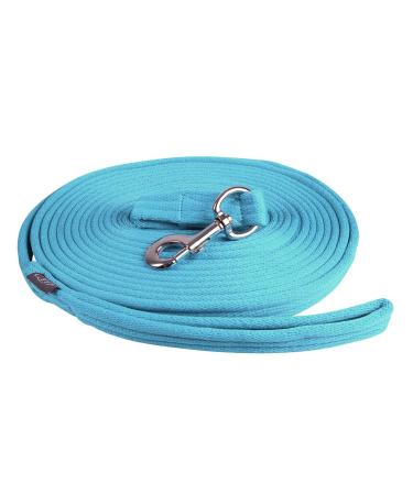 Lunge line lunge lead rope QHP 8m with bag 9 colors (light blue)