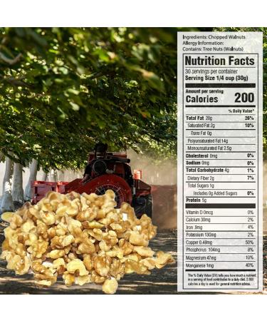 Mariani Nut Chopped Premium California Walnuts - Gluten Free, Kosher Certified Stand Up Bag - Buy Online on SooperMarket.com