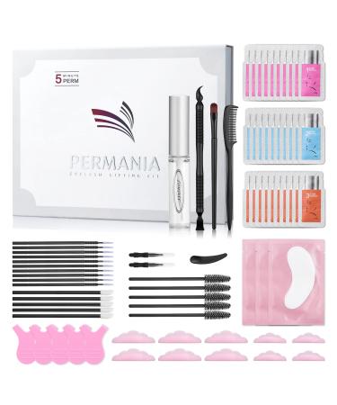 PERMANIA lash Lift Sachet Kit,Eyelash Perm Kit, Fast Lash Lifting 5 Minutes DIY At Home With Strong Glue Disposable Sachet Professional Lash Perming Kit Last 8 Weeks 1-30pcs lash lift kit