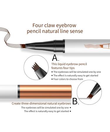 Waterproof Eyebrow Pencil - Long-lasting & Fast-Drying Liquid Pencil for Effortless Natural Shape in Light Brown - Buy Online on SooperMarket.com