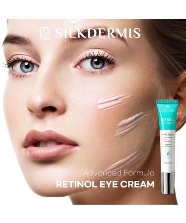 SLIKDERMIS Retinol Eye Cream for Dark Circles - Anti-Aging Under Eye Cream for Wrinkles | 20ml Advanced Formula Night Cream - Buy Online on SooperMarket.com
