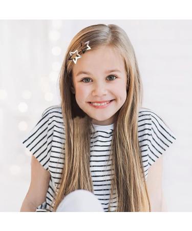 100pc Metal Star Snap Hair Clips - Y2K Silver Barrettes for Women and Girls - Buy Online on SooperMarket.com