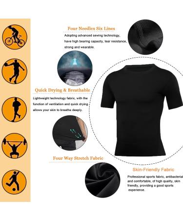 SMATSTYLE Men's Short Sleeve Compression Shirt - Breathable Quick-Drying Sports T-Shirt for Training & Running - Buy Online on SooperMarket.com