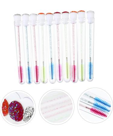 BELLIFFY 10pcs Mascara Wand Tube Lipgloss Bottle DIY Mascara Tube Brush Plastic - Buy Online on SooperMarket.com