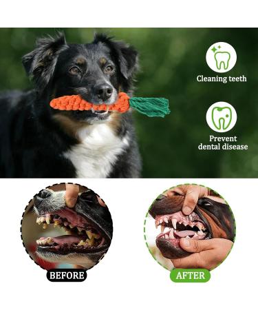 Jotol Dog Toy Set - 20PCs 100% Natural Cotton Interactive Toys for Dental Care | Best Pet Rope Toys for Small & Medium Dogs - Buy Online on SooperMarket.com