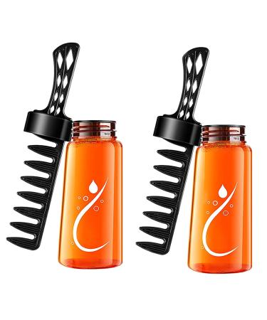 2-in-1 Hair Wax Gel with Comb Men s Long Lasting Grooming Hairspray Flexible Hold Lightweight Hair Styling Gel Moisturizing Best Hair Styling Cream Strong Hold Power Retro Hair Oil for Hair Styling (2Pcs)