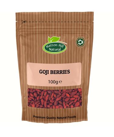 Organic Goji Berries 100g by Hatton Hill Organic - Free UK Delivery