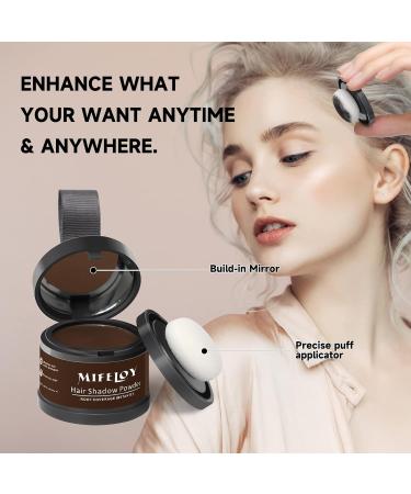 MIFELOY Root Touch Up Powder Cover Up Hair Color for Grays Root Coverage for Women Men Roots Concealer for Beard Line Eyebrow Instantly Shadow Powder for Thinning Grey Hairline Dark Brown - Buy Online on SooperMarket.com