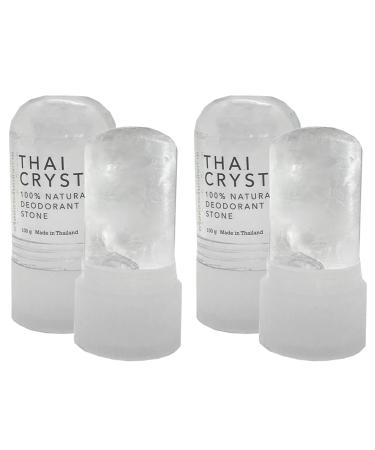 Thai Crystal Deodorant by Verve CULTURE Alum Stone Crystal Deodorant Roll On Crystal Mineral Deodorant Stick All Natural Deodorant for Women and Men Set of 2