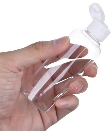 6 Pack Transparent Travel Bottles Set - 100 ML Leak-Proof with Funnel for Flights & Vacations - Buy Online on SooperMarket.com