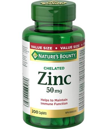 Nature's Bounty Vitamin E Pills And Supplement Helps Maintain Health 400Iu 200 Softgels & Chelated Zinc 50mg Supports Immune Function and Maintain Body's Ability Vitamin+ Value-Size - Buy Online on SooperMarket.com