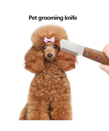 Professional Dog Trimmeters for Schnauzers & Terriers | Fur Care Tool with Wooden Handle - Perfect for Pet Grooming & Racing Dogs - Buy Online on SooperMarket.com