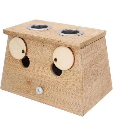 Moxibustion Box - 3 Types Moxa Sticks Burner | Popular Bamboo Box for Health Care & Healing Therapy (2 Holes) - Buy Online on SooperMarket.com