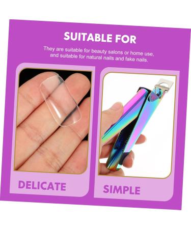 Mikinona 1 Set Nail Set Nail Tips Nails Nail Buffer Block Plastic Nail French Manicure Kit Nail Grinding Bar Nail Grooming Kit Manicure Clippers Fingernail Stainless Steel Artificial 13X7cm Assorted Color 3 - Buy Online on SooperMarket.com