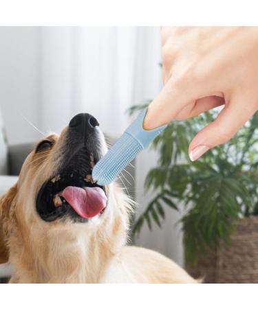 JISADER Pet Oral Care Finger Brush for Dogs and Cats - Gentle Tool Blue - Buy Online on SooperMarket.com