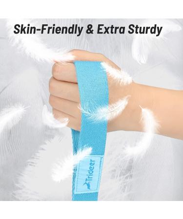 Trideer Non-Elastic Yoga Stretching Strap - 10/12 Loop Home Workout & Rehabilitation Tool - Buy Online on SooperMarket.com