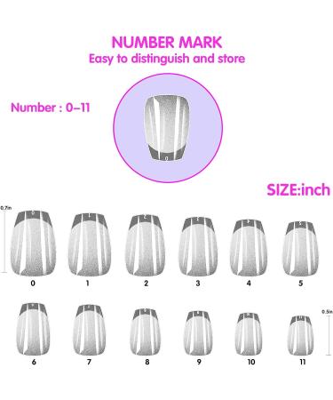 Short Nail Tips - 600PCS Half Matte Soft Gel Nail Tips Full Cover False Nails Tips Clear Acrylic Fake Nails Tips for Press On Nails Short 12 Size 600 PCS (600-Short-B) B Short - Buy Online on SooperMarket.com
